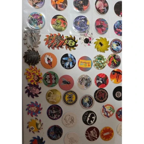 Vintage 1990s POG Large Mixed Lot - World POG Federation Tournament Pogs - Picture 5 of 7